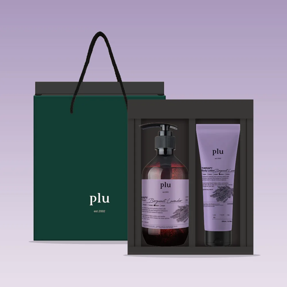 플루 테라피 베르가못 라벤더 컬렉션 선물세트 700g 200ml+500g