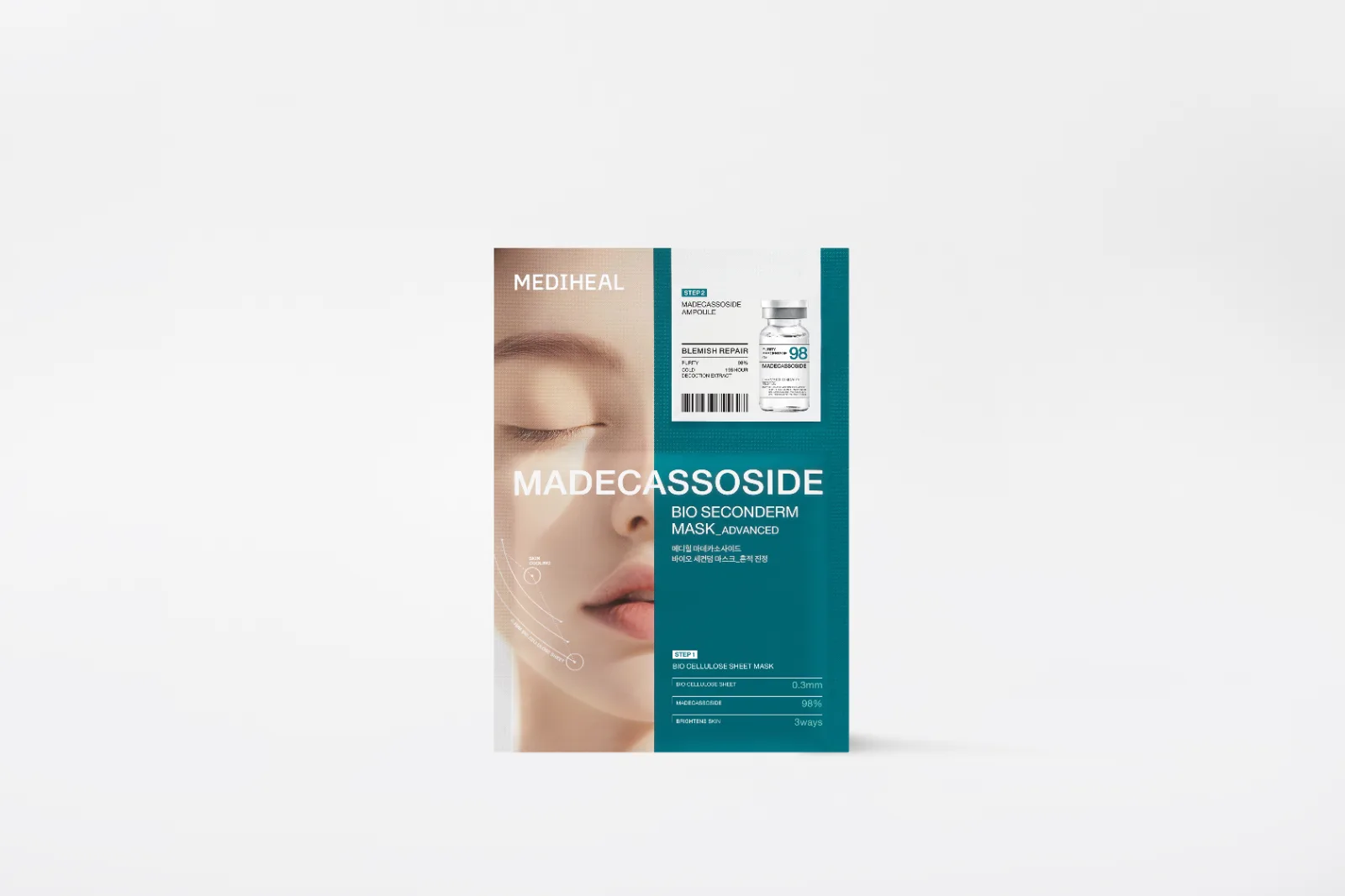 메디힐 마데카소사이드 바이오 세컨덤 마스크_흔적진정*10 마스크 23 ml 앰플 4 ml