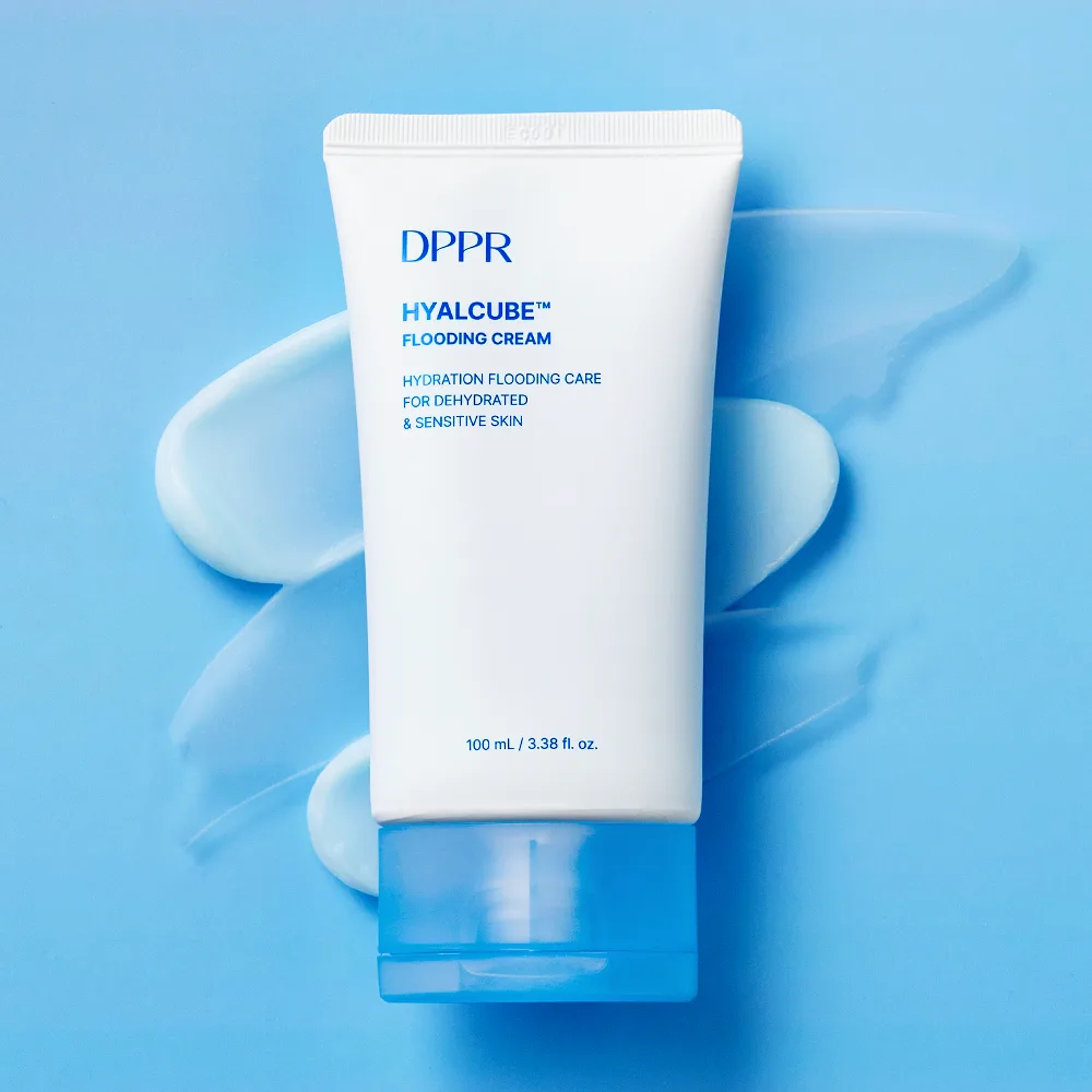 DPPR 디퍼 히알큐브 플러딩 크림 100ml 알러지프리 향료 특성상 살짝 쓴 향기가 날 수 있음 / 하늘색 / 100ml