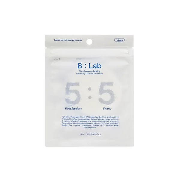 B:Lab 플랜트 스쿠알란 베타인 리페어링 에센스 토너 패드 25g
