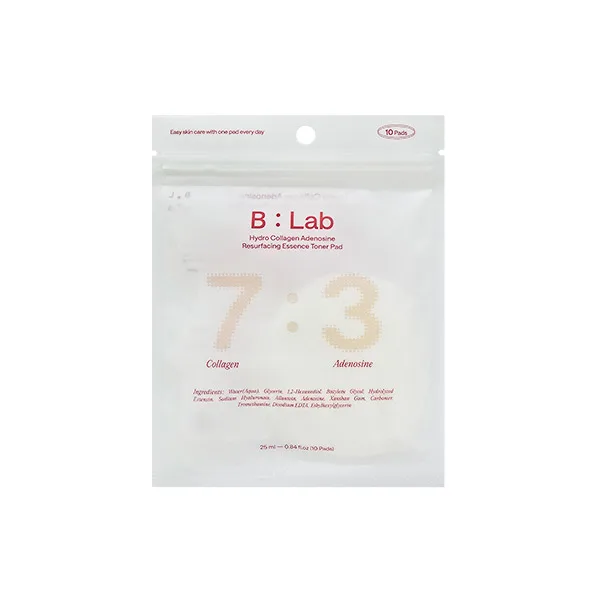 B:Lab 하이드로 콜라겐 아데노신 리서페이싱 에센스 토너 패드 25g