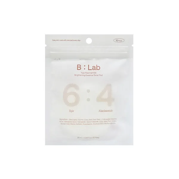 B:Lab 유자 나이아신아마이드 브라이트닝 에센스 토너 패드 25g