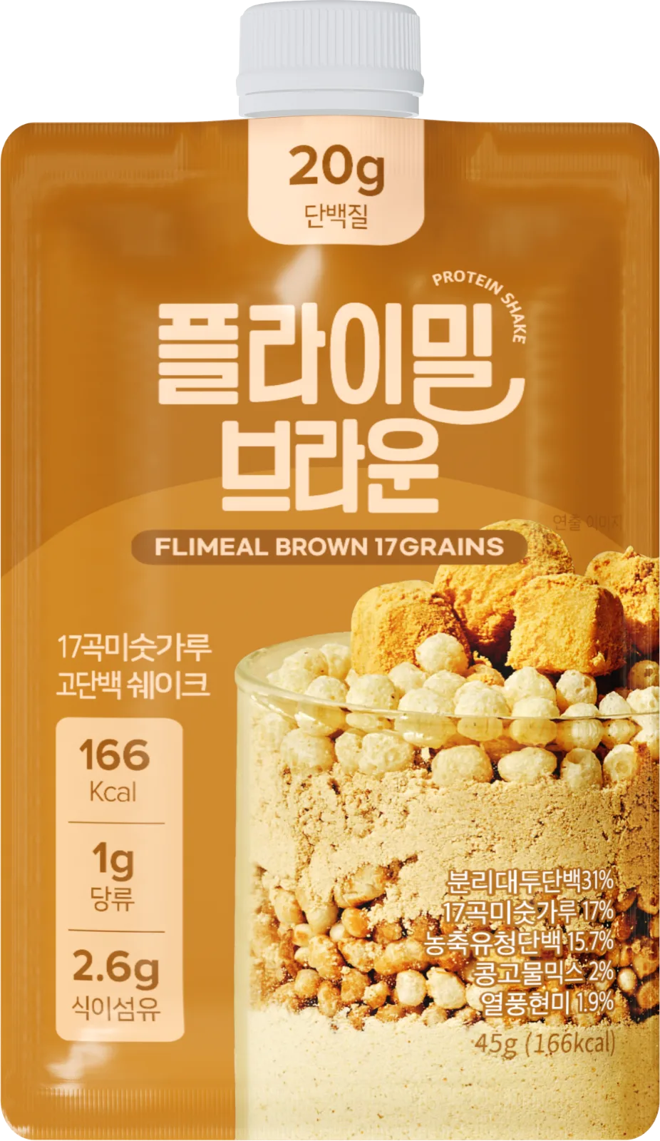 플라이밀 브라운 45g 곡물