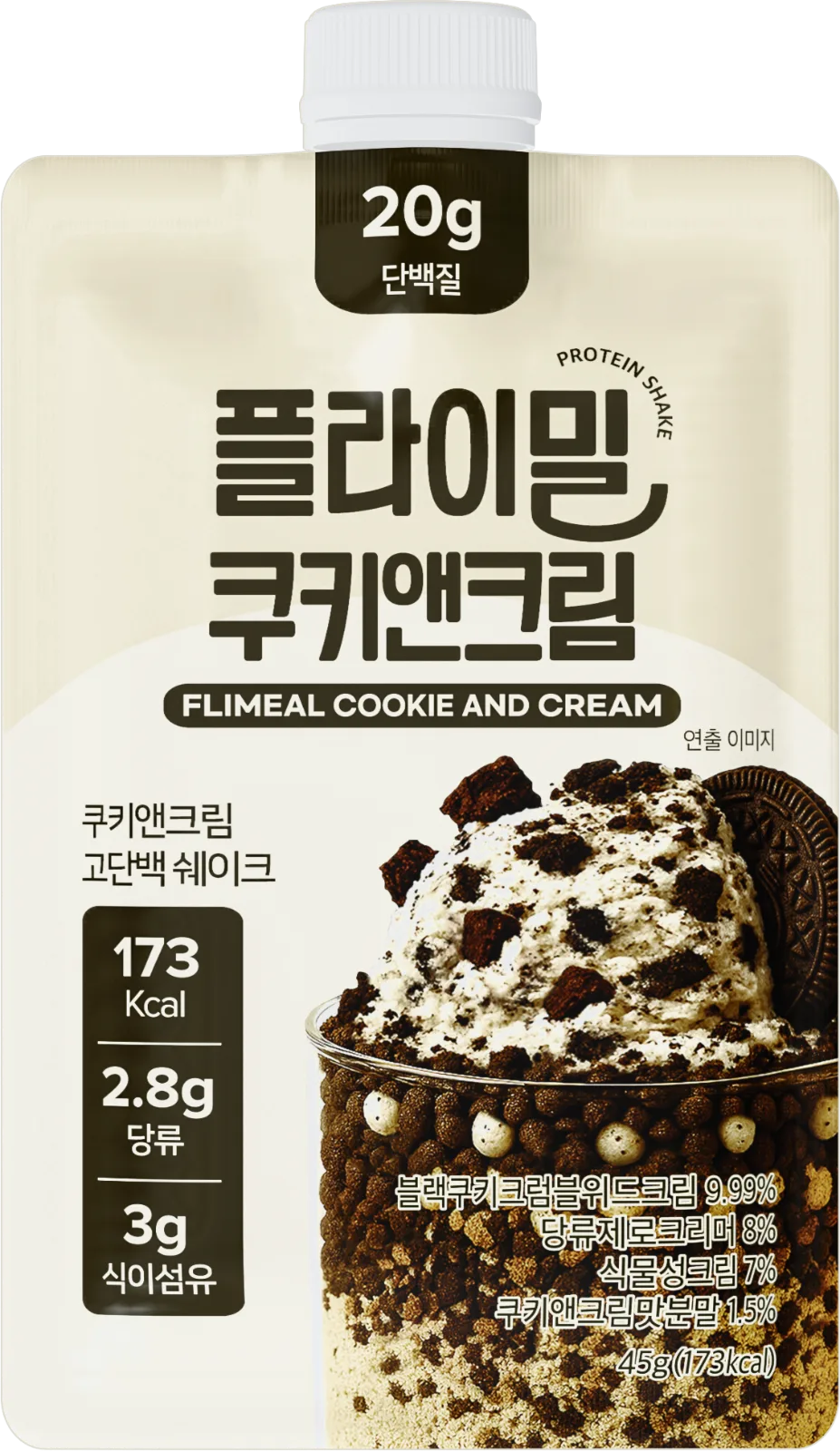 플라이밀 쿠키앤크림 45g 쿠키앤크림