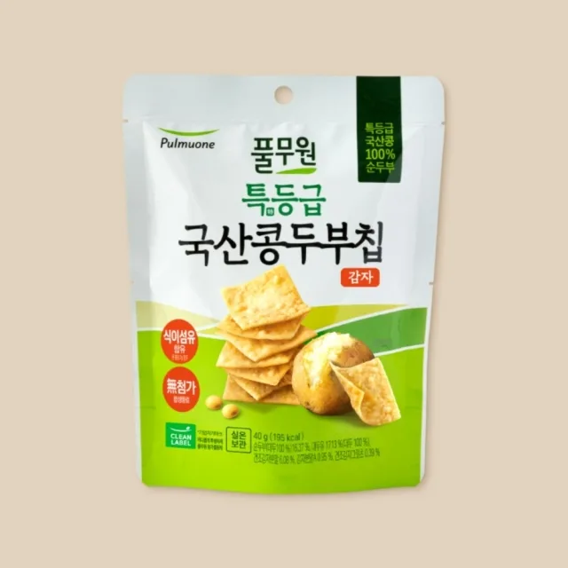 풀무원식품 특등급국산콩두부칩 감자_40g