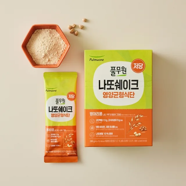 풀무원식품 나또 쉐이크 병아리콩 7입_280g 7입 280g