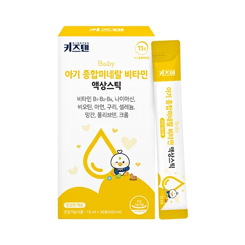 키즈텐 아기 종합미네랄 비타민 액상스틱 450g