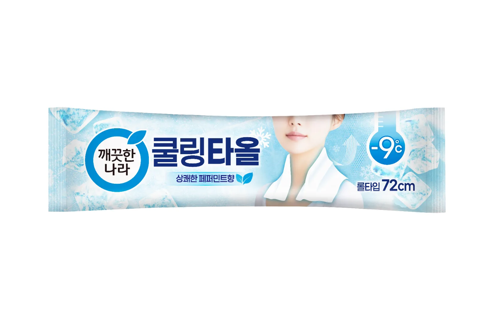 깨끗한나라 페퍼민트 쿨링타올 휴대 1매 50입