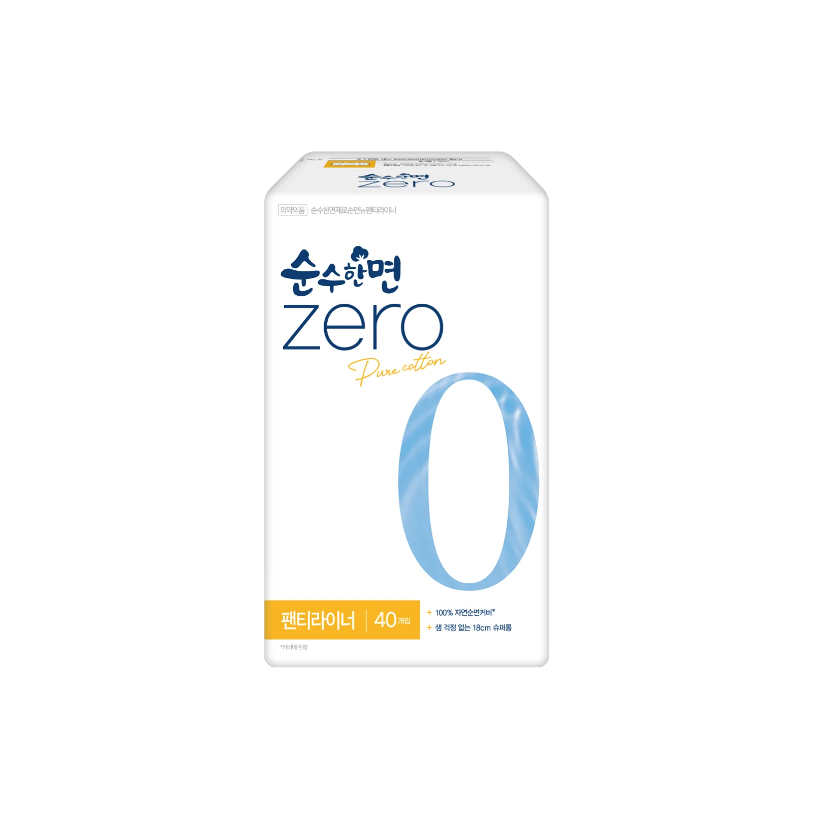 깨끗한나라 순수한면 제로zero 슬림 롱라이너 40개입(N) 40개입