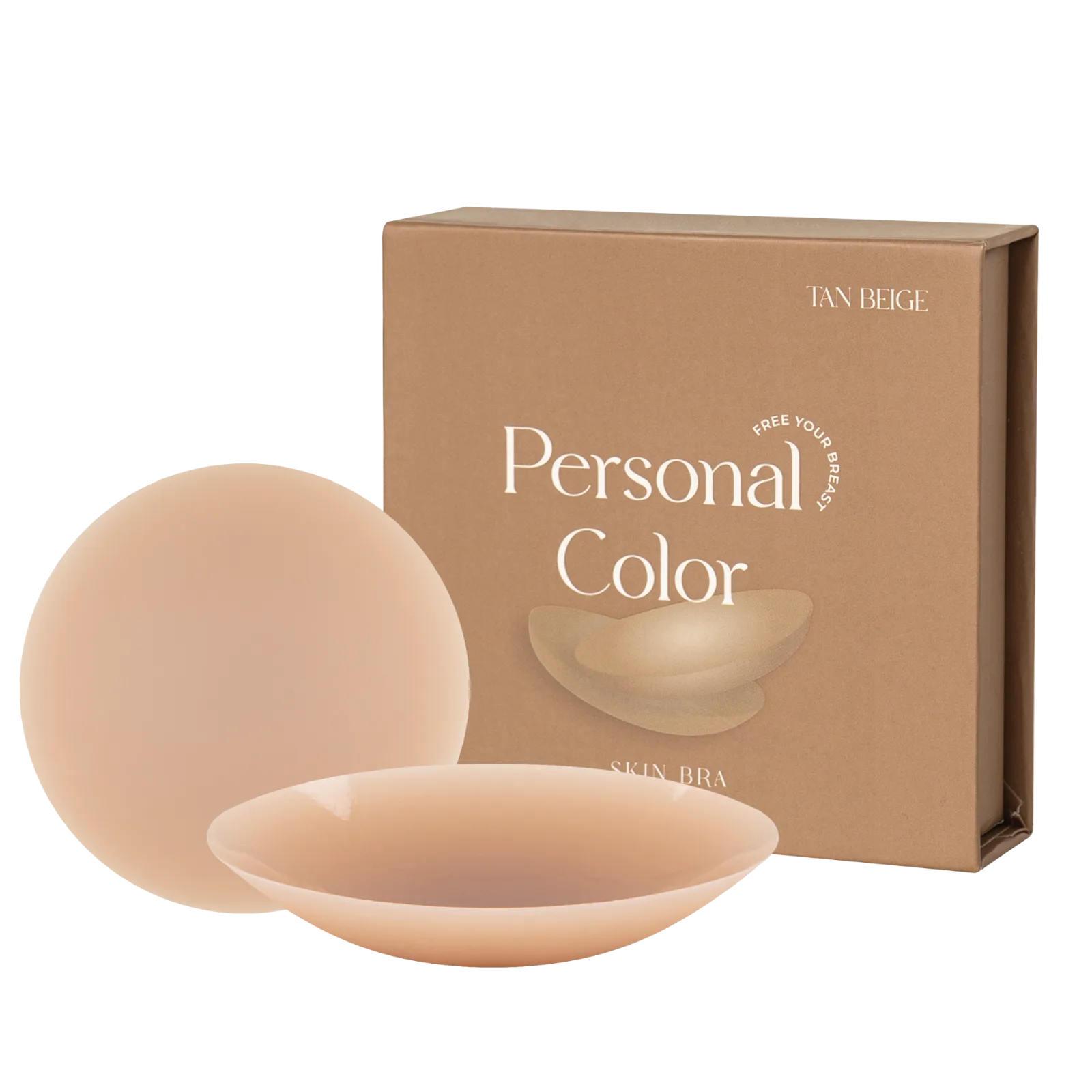 도로시와 퍼스널컬러 스킨브라 9.7cm 2매입 [A4(탠베이지)-FREE(9.7cm)]